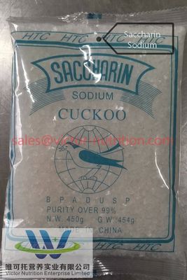 Ressources naturelles de sodium saccharine 20-40 Mesh CAS 128-44-9 avec demande personnalisée