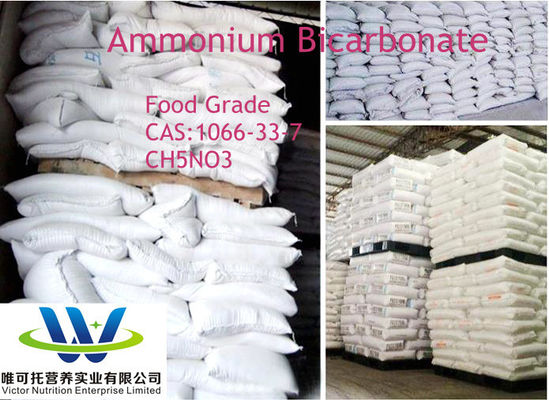 Bicarbonate d'ammonium CH5no3 additifs pour cuisson alimentaire agent gonflant CAS 1066-33-7