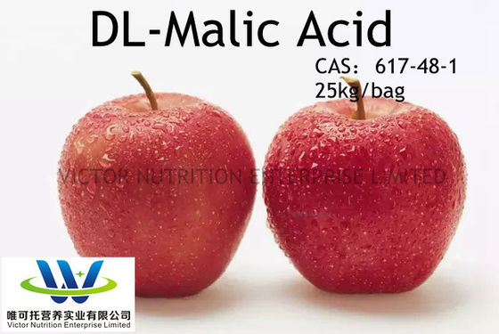 Acidulant alimentaire acide Dl-malic avec certification HACCP Exp 2 ans Min