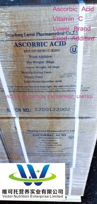 Additif alimentaire de qualité antioxydant naturel poudre E300 Vitamine acide ascorbique