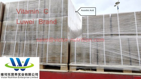 Vitamine C de qualité alimentaire Vc Acide ascorbique avec méthode de stockage normale CAS n° 50-81-7