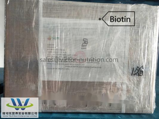 Matériau d'emballage en papier Vitamine B7 H D-biotine en poudre au mieux avec et n° CAS 58-85-5