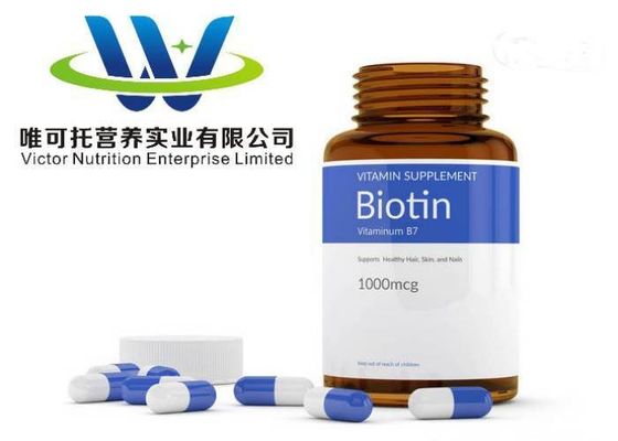 Matériau d'emballage en papier Vitamine B7 H D-biotine en poudre au mieux avec et n° CAS 58-85-5