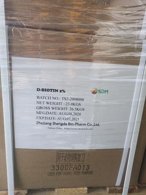 Matériau d'emballage en papier Vitamine B7 H D-biotine en poudre au mieux avec et n° CAS 58-85-5