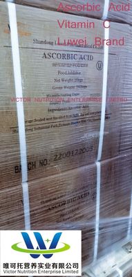 L'acide ascorbique vitamine C CAS50-81-7 pour additif alimentaire de formule C6h8o6 approuvé par la FDA