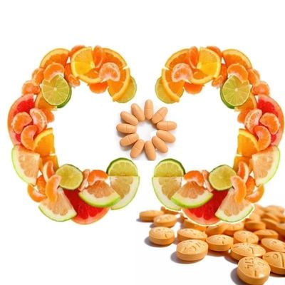 L'acide ascorbique vitamine C CAS50-81-7 pour additif alimentaire de formule C6h8o6 approuvé par la FDA