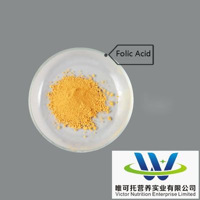Acide folique Vitamine B9 en poudre à 95% Formule C19h19n7o6 avec et &gt; 90% Substances actives