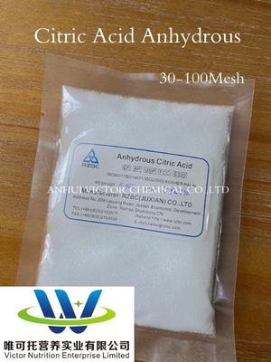 Acide citrique Anhydre/Monohydrate/Mono pour le plâtre Demande personnalisée Valeur nutritionnelle