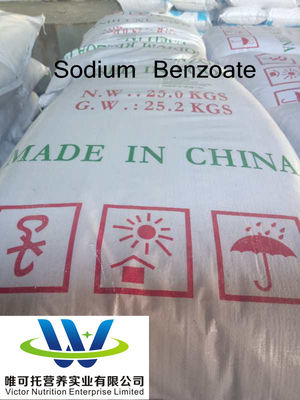 Benzoate de sodium en poudre pour conservateur E211 additif de formule C7H5NaO2 CAS n° 532-32-1