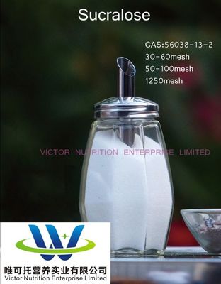 Poudre de sucralose pure de haute pureté de qualité alimentaire CAS 56038-13-2 Formule C12h19cl3o8 au mieux