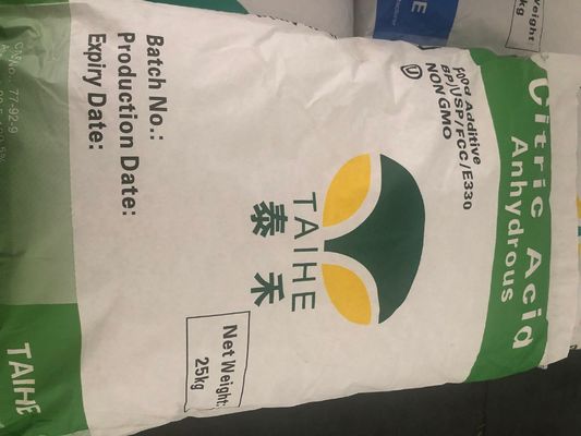 Poudre anhydre d'acide citrique de qualité alimentaire de premier ordre/numéro CAS 77-92-9/formule C6h8o7