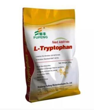 Demande personnalisée poudre de L-tryptophane de qualité animale CAS 73-22-3 pour aliments raffinés pour animaux
