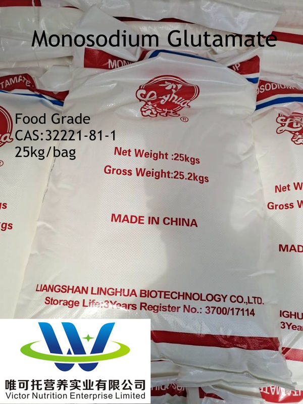 60-120mesh Msg Glutamate monosodique 99% Min Pureté du numéro de CAS chinois 32221-81-1