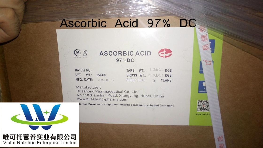 Additif alimentaire Acide ascorbique DC97% Vitamine C CAS n° 50-81-7 Produits naturels initiaux